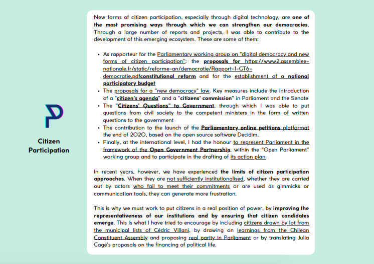 Paula Forteza tweet media