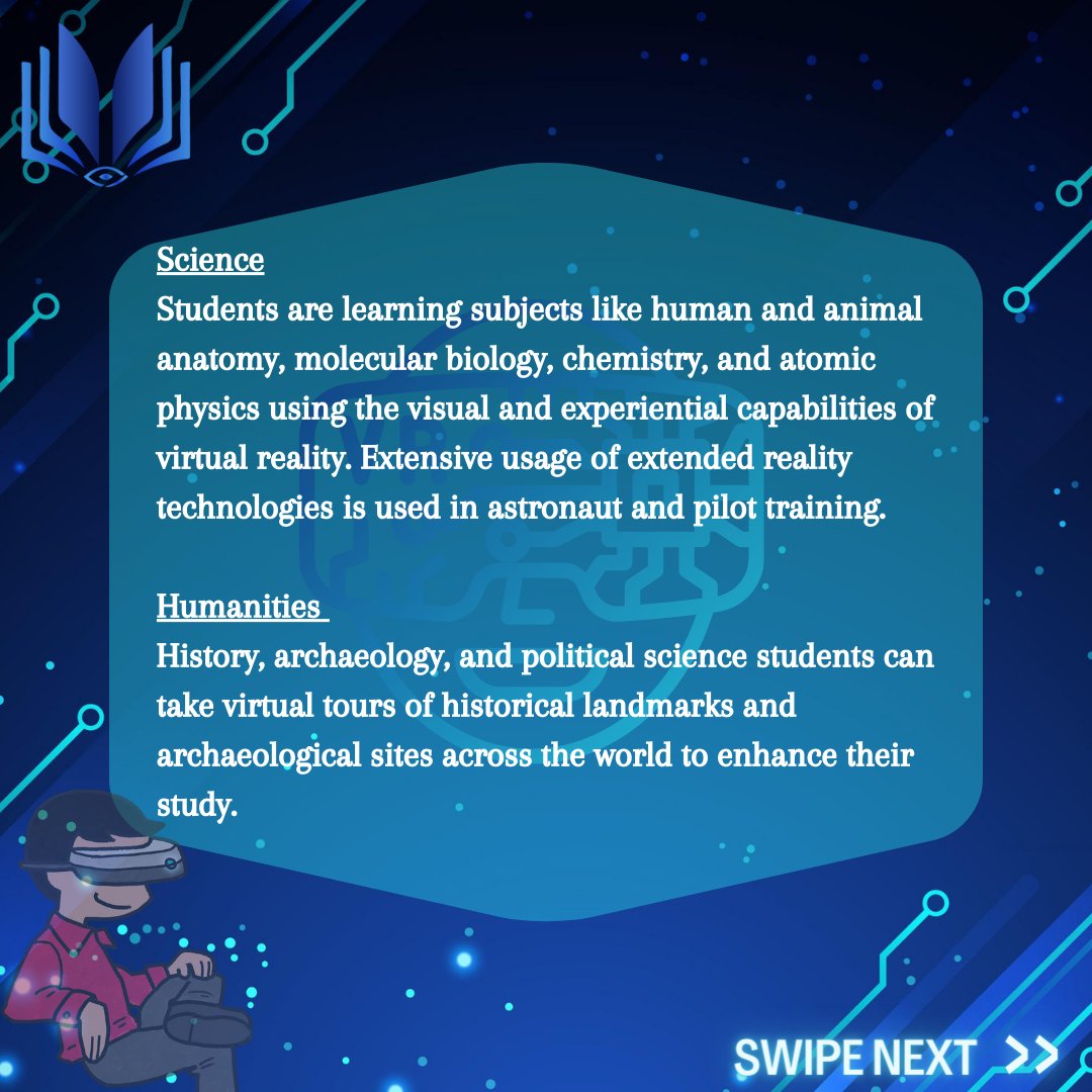 Edu_Checked's tweet photo. New technologies are being invented daily in order to enhance the teaching and learning experience. AR/VR technologies are a promising addition to the “edtech” space due to their immersive nature. We feel AR/VR is the new big thing in the education world!

#educhecked #checkedit https://t.co/45vSslN5NL