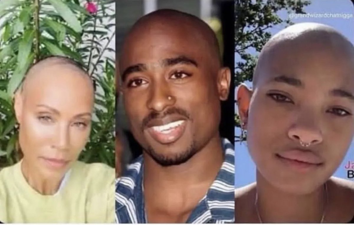 Someone said Jada got the whole family looking like Tupac. I’m just relaying don’t @ me 😂