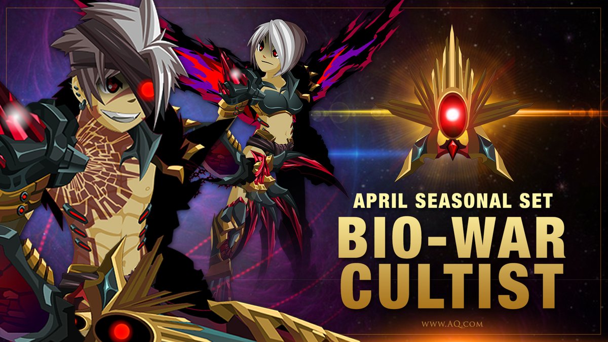 Alina_AE's tweet photo. Leaving tomorrow: 
April Fools, Grenwog, and Earth Day seasonal events + April 1st Featured Gear Shop rare sets
Leaving Saturday, April 30: 
rare Daily Gift + National Day drops, April Seasonal BioWar Cultist set 
Get them while you still can at https://t.co/m5csV6aR9F https://t.co/9BfsvdU2Ka