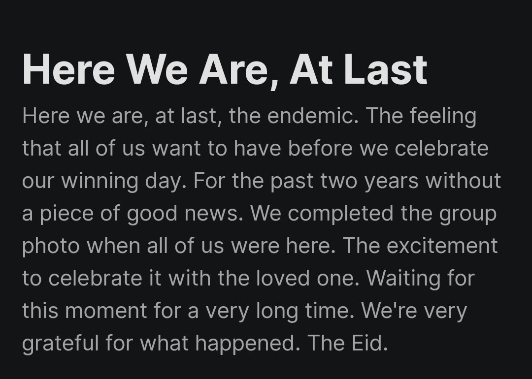 #PentasEid 

🌙 Here We Are, At Last 🌙
Masa series

It has been 2 years for all of us, grateful that finally, we can celebrate Raya. Artworks inspired by the spirit of Raya family photo. 🖤✨

 app.pentas.io/nft/265890