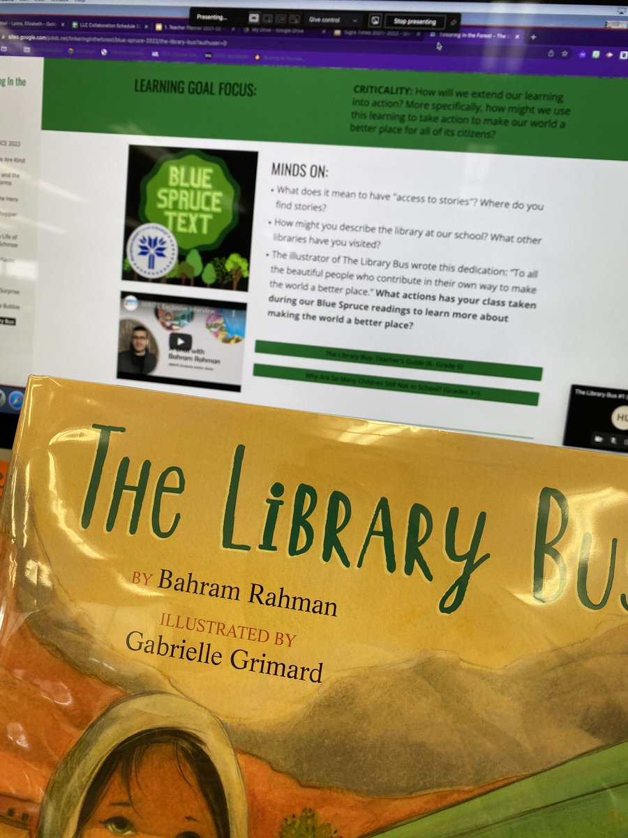 LarkspurLibLC's tweet image. Today for our #LiveFromtheLibrary story we are reading The Library Bus. It’s our last book for the Blue Spruce program and then we vote. 🤩 @ForestofReading