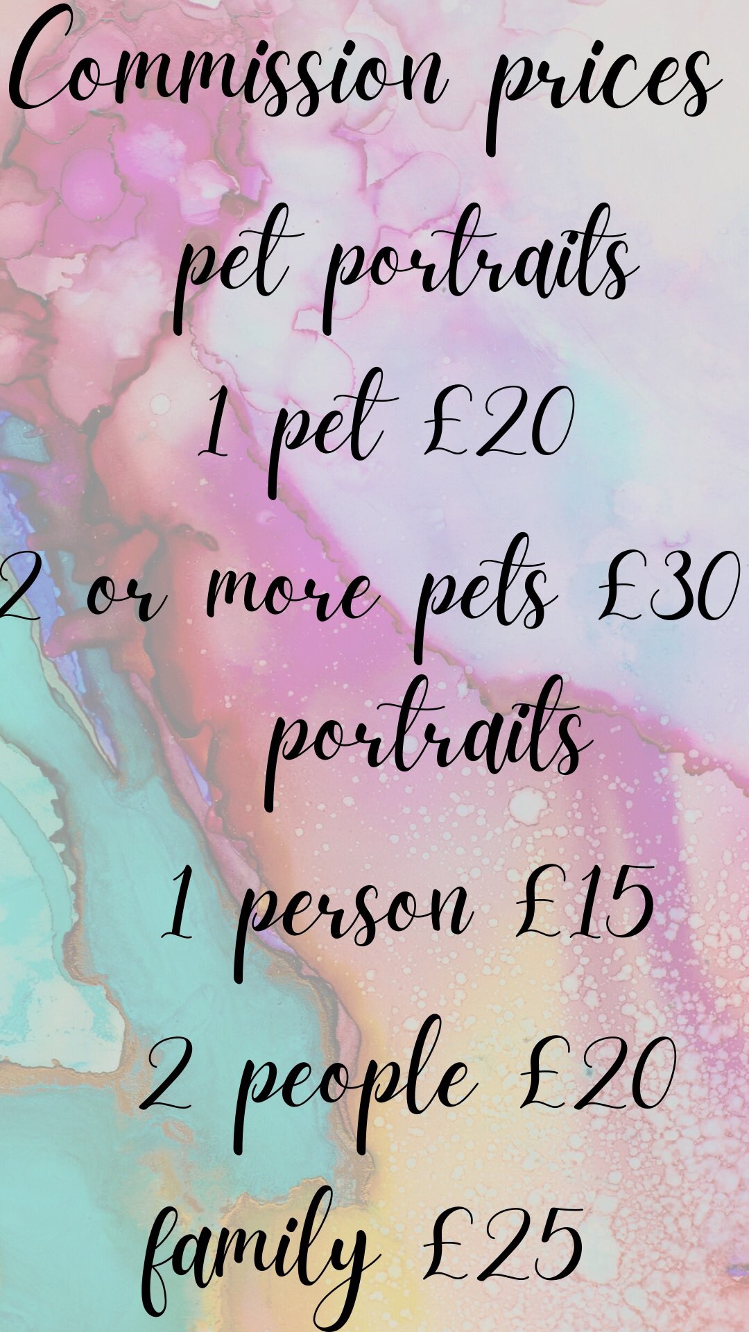 Artwork with Frankie on Twitter "Pricing for my pet portraits and