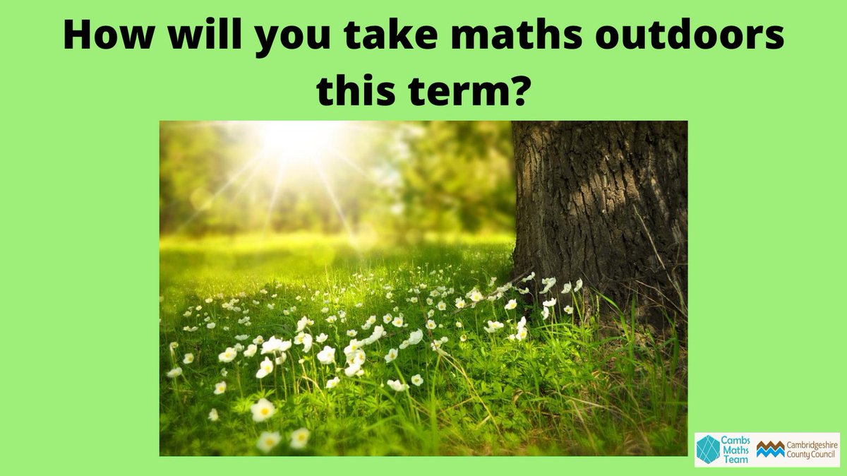 Cambs_SIS's tweet photo. If you're interested in creating more opportunities for outdoor maths learning, you may find the new outdoor maths section from @nrichmaths helpful. Included are an article about and links to our very own Maths Trails! https://t.co/JYx8sOtVNx #CambsMaths #OutdoorLearning https://t.co/lIoaqLHpnk