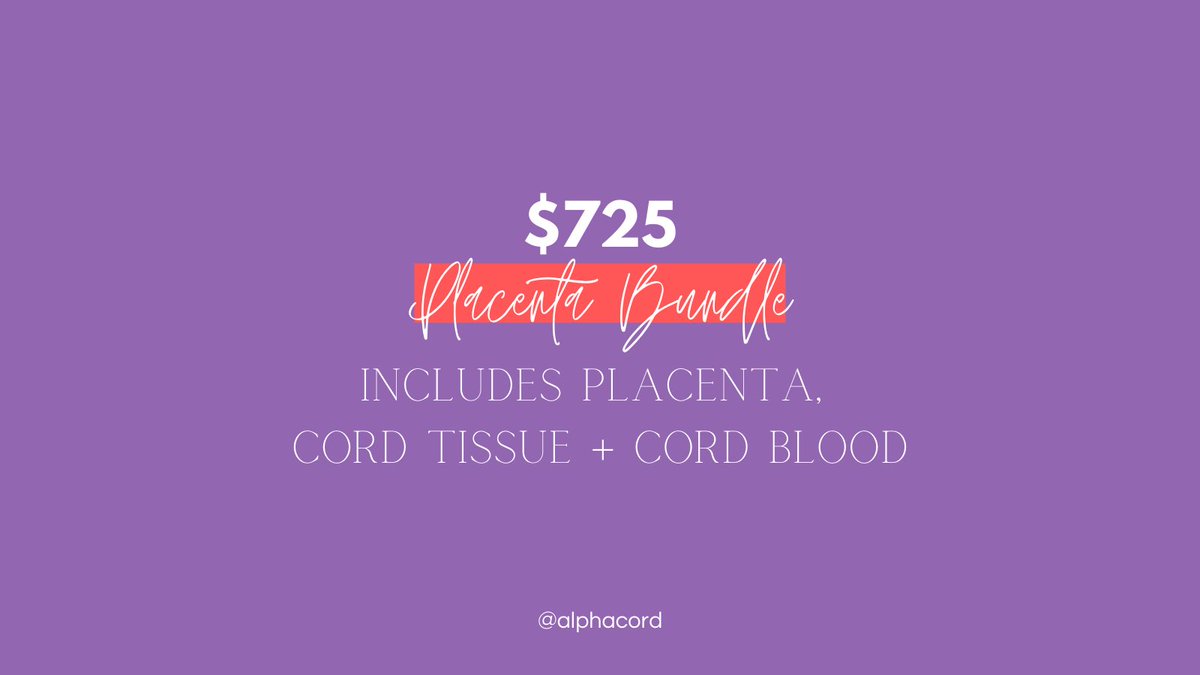 Have you looked into our placenta bundle? #alphacord #alphamom #stemcells #stemcellbanking #stemcellstorage #pregnant #momtobe  

alphacord.com/cord-blood-ban…