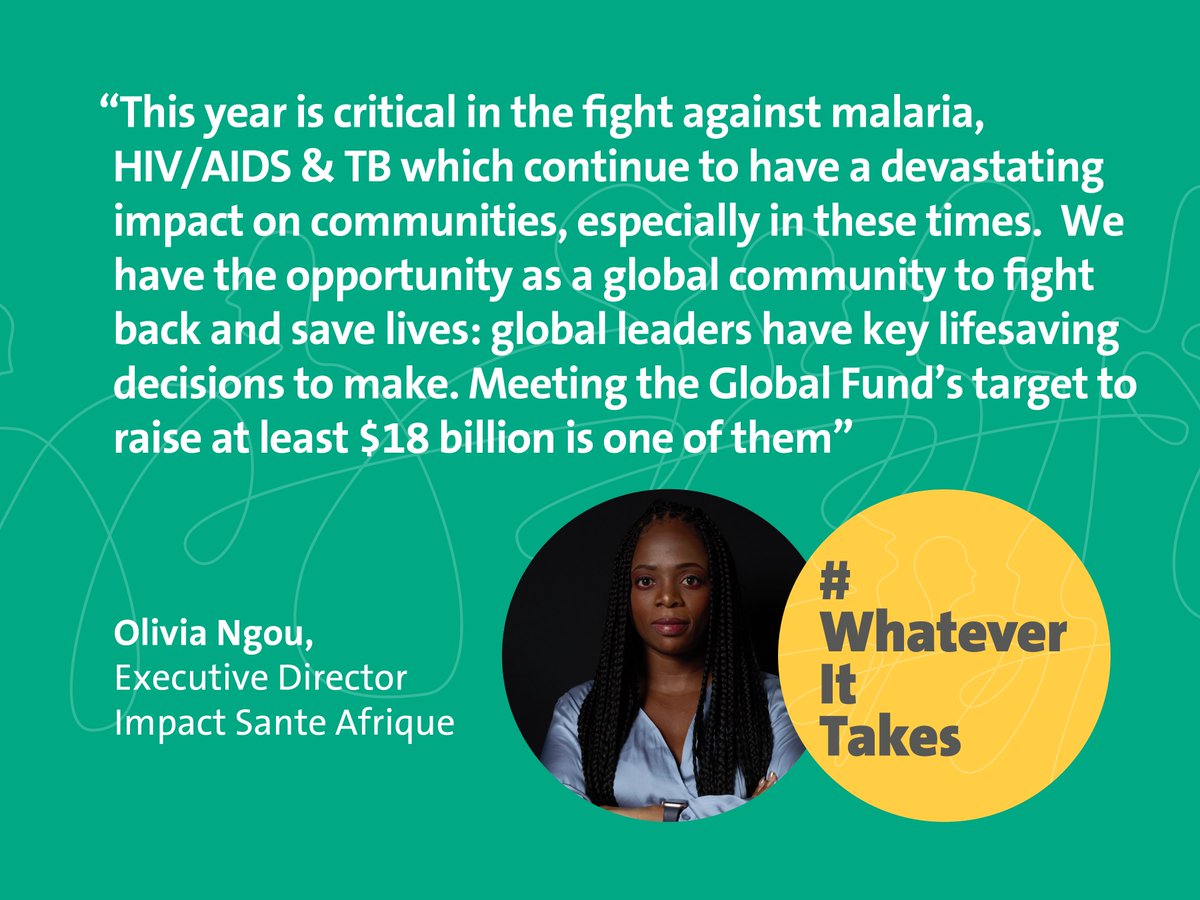 Today is #WorldMalariaDay!

On this day @oliviaoli02 from @ImpSanteAfrique shares the important message for global leaders to invest in the @GlobalFund & do #WhateverItTakes to end the pandemics to save lives.

Read more about the importance here ➡️ bit.ly/3MF5tZx