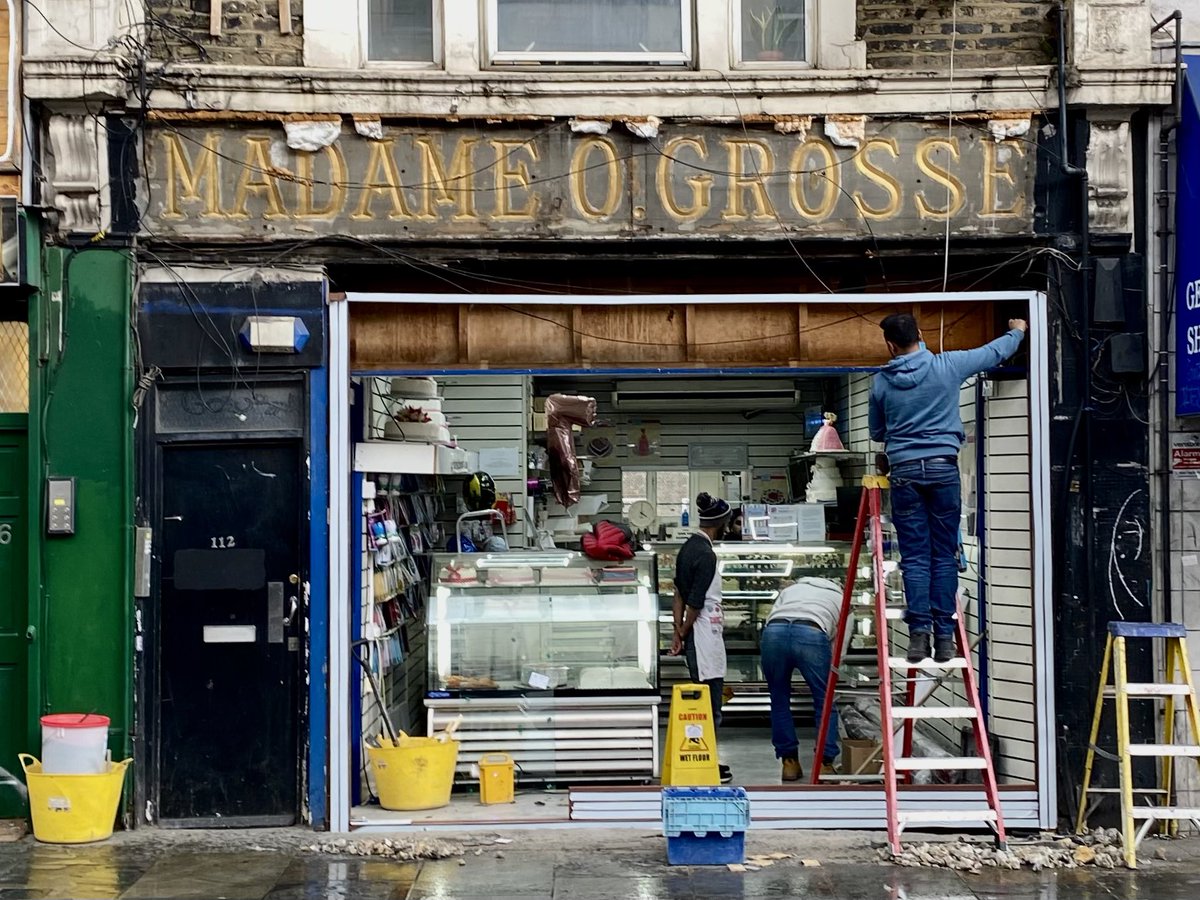 Richard Ardagh (@richardardagh) on Twitter photo Buried treasure: shop sign revealed at 112 Kingsland High St (The Pantry, eggless cake specialists)
<a href="/better_letters/">BLAG: Sign Painting Craft, Community & Culture</a> <a href="/HistoryOfStokey/">Stoke Newington History</a> Buried treasure: shop sign revealed at 112 Kingsland High St (The Pantry, eggless cake specialists)
<a href="/better_letters/">BLAG: Sign Painting Craft, Community & Culture</a> <a href="/HistoryOfStokey/">Stoke Newington History</a>
