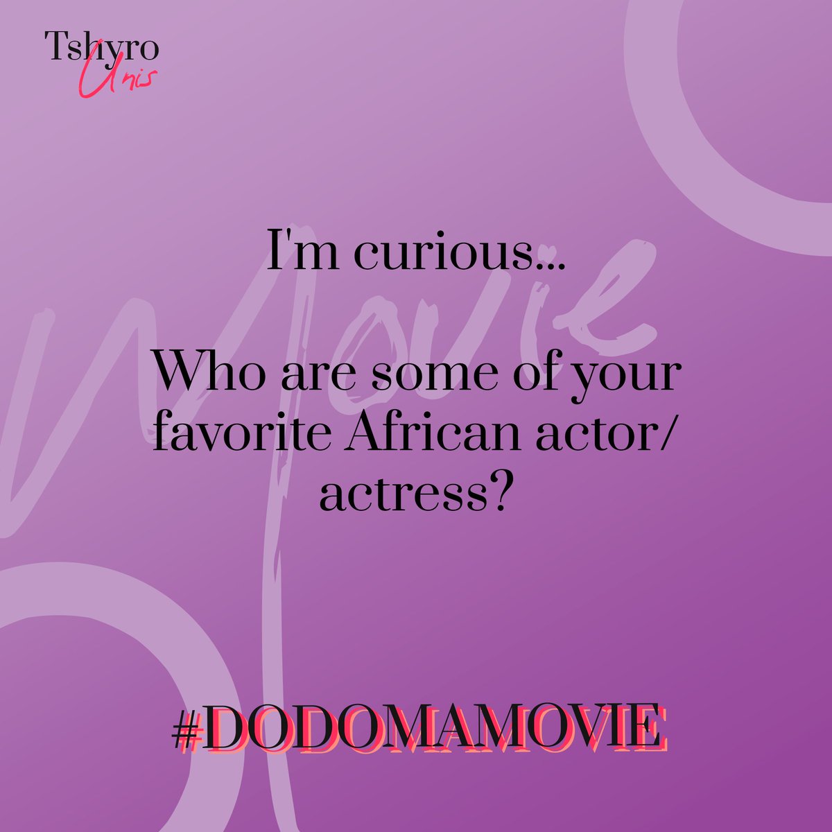 TshyroUnis's tweet photo. Favorite actors? 
#DodomaMovie https://t.co/sQYbeilzH3