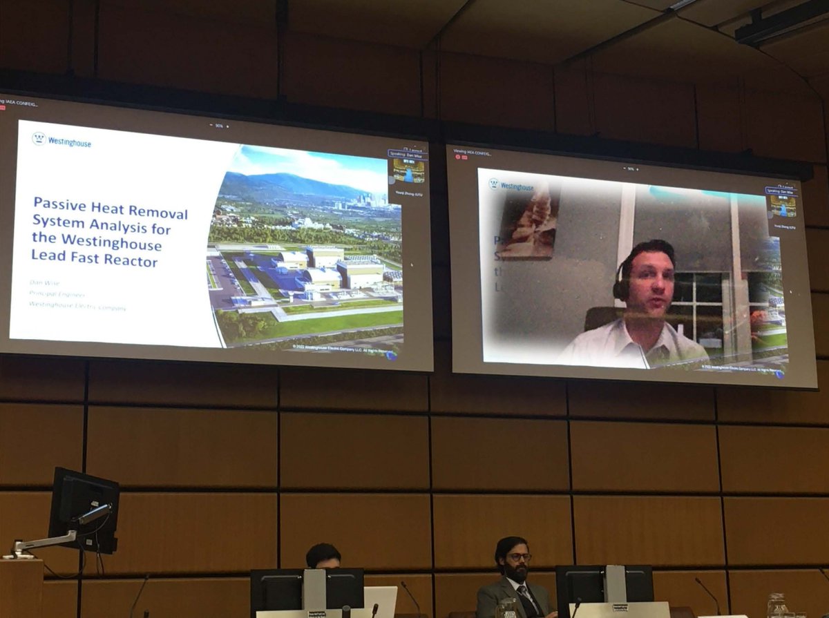 WECNuclear's tweet photo. We presented at @iaeaorg’s International Conference on Fast Reactors and Related Fuel Cycles. We’re #WestinghouseProud to have been able to share our Lead Fast Reactor (LFR) technology with the event’s global audience. #FR22 https://t.co/EGdpqN1O4X