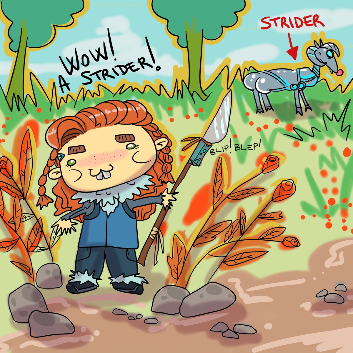 77_ugly's tweet photo. Just #Aloy taming on  #HorizonZeroDawn !!!
Hopefully it's less painful than it looks.

#77uglydrawingsblabla 
#UglyDrawings 
#UglyPortraits https://t.co/rqc8vQ2Je8