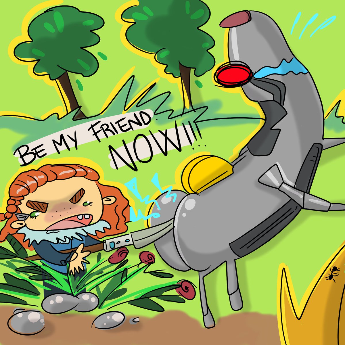77_ugly's tweet photo. Just #Aloy taming on  #HorizonZeroDawn !!!
Hopefully it's less painful than it looks.

#77uglydrawingsblabla 
#UglyDrawings 
#UglyPortraits https://t.co/rqc8vQ2Je8