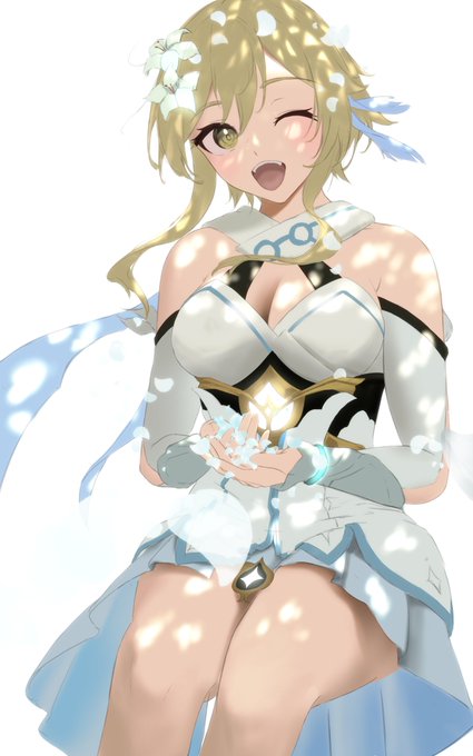 8日目 蛍ちゃん
「見て!!お兄ちゃんっ」
#Lumine #原神 
#100日チャレンジ 