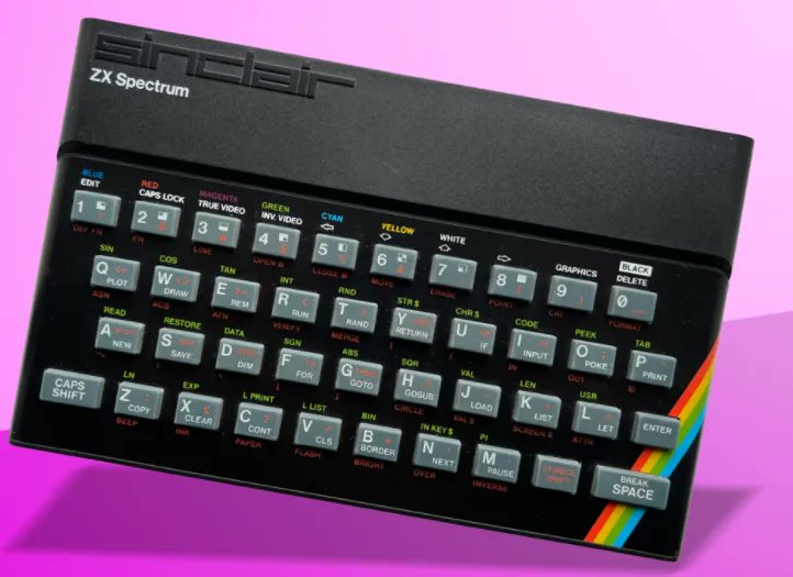 andypoulton's tweet photo. This year the #Sinclair #Spectrun turns 40. ④⓪!!!! Can you believe it?
Did you have one? I did - mine was free. I was the "computer expert" at work because I'd used a computer at school. Here's some Random access memories of Sir Clive 8-bit wonder” https://t.co/aWFPd5ntpe https://t.co/g75izXRode
