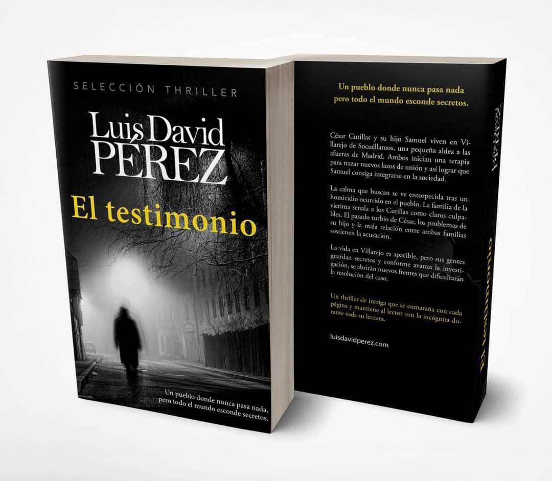 El testimonio está en preventa:
amzn.to/3tdRuks
Un thriller de intriga y suspense en un ambiente rural.
Lanzamiento el 3 de mayo.
#eltestimonio
#premioliterario2022
#premioliterarioAmazon2022