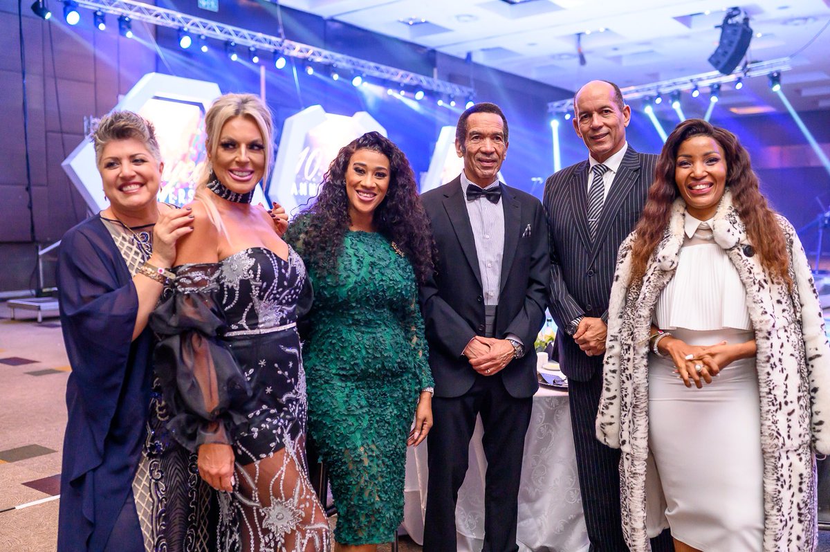 CollenMashFound's tweet photo. Former President of Botswana Ian Khama and his family joined the occasion to also send his support and prayers to the victims affected by floods in KZN. #collenmashawanafoundation #cmf10 https://t.co/KteOAFYHLq