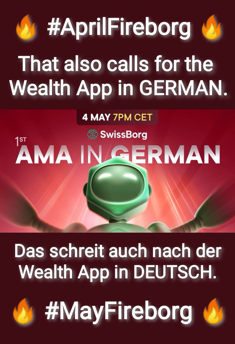 UniverseBorg's tweet photo. 👍💚 The fantastic project "SwissBorg" is growing and growing! 💚💯💚
🔥 #AprilFireborg 🔥
🔥 #MayFireborg 🔥
#CHSB #swissborg #weareswissborg #NousSommesSwissBorg
@swissborg @alex_fazel @Cyrus_Fazel @Banz1337 @sbh69 @dadex110 @_Russell_Mc @a_l7_x @opg7101 @r7vilela1 @JM_Borg https://t.co/JCYVHfuZfL