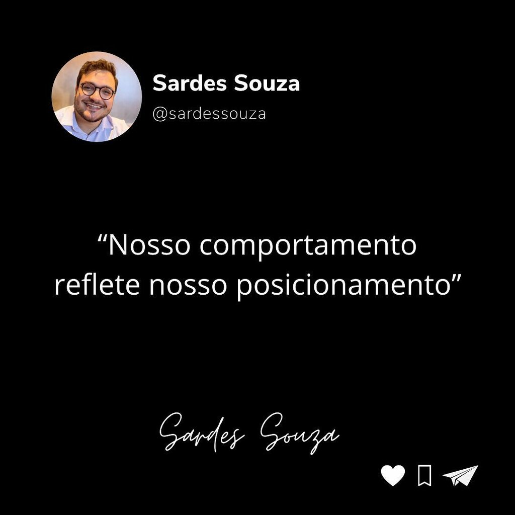 SilvaSardes's tweet photo. Para essa semana lembre-se! ⤴️

Nosso posicionamento interno é a conexão da nossa identidade com nosso propósito e nosso comportamento é uma expressão desses dois fatores. 

Se sou respeitável, respeitarei. 
Se sou amável, amarei. 
Se sou intragável, cha… https://t.co/MQ8xyoAqBh https://t.co/IIOBD9AYa4