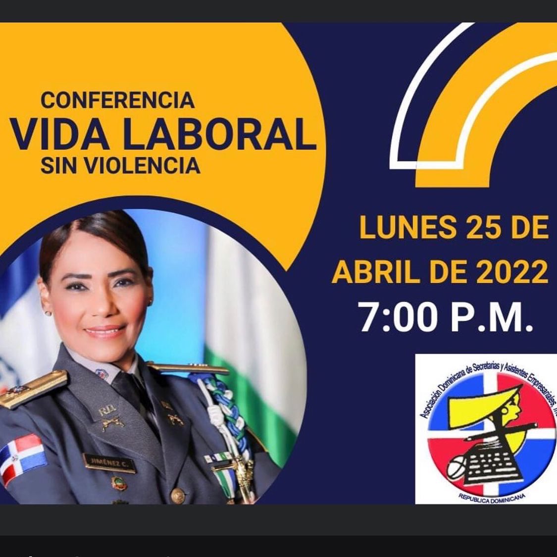 mujerseguridad's tweet photo. Hoy participaré como #conferencista junto a mi amiga la #General Yanet Jiménez, Directora de @intrafamiliarpn en el REENCUENTRO-CELEBRACIÓN DÍA DE LA SECRETARIA 2022
De la #ADOSAE https://t.co/eNvJ8FcQMe