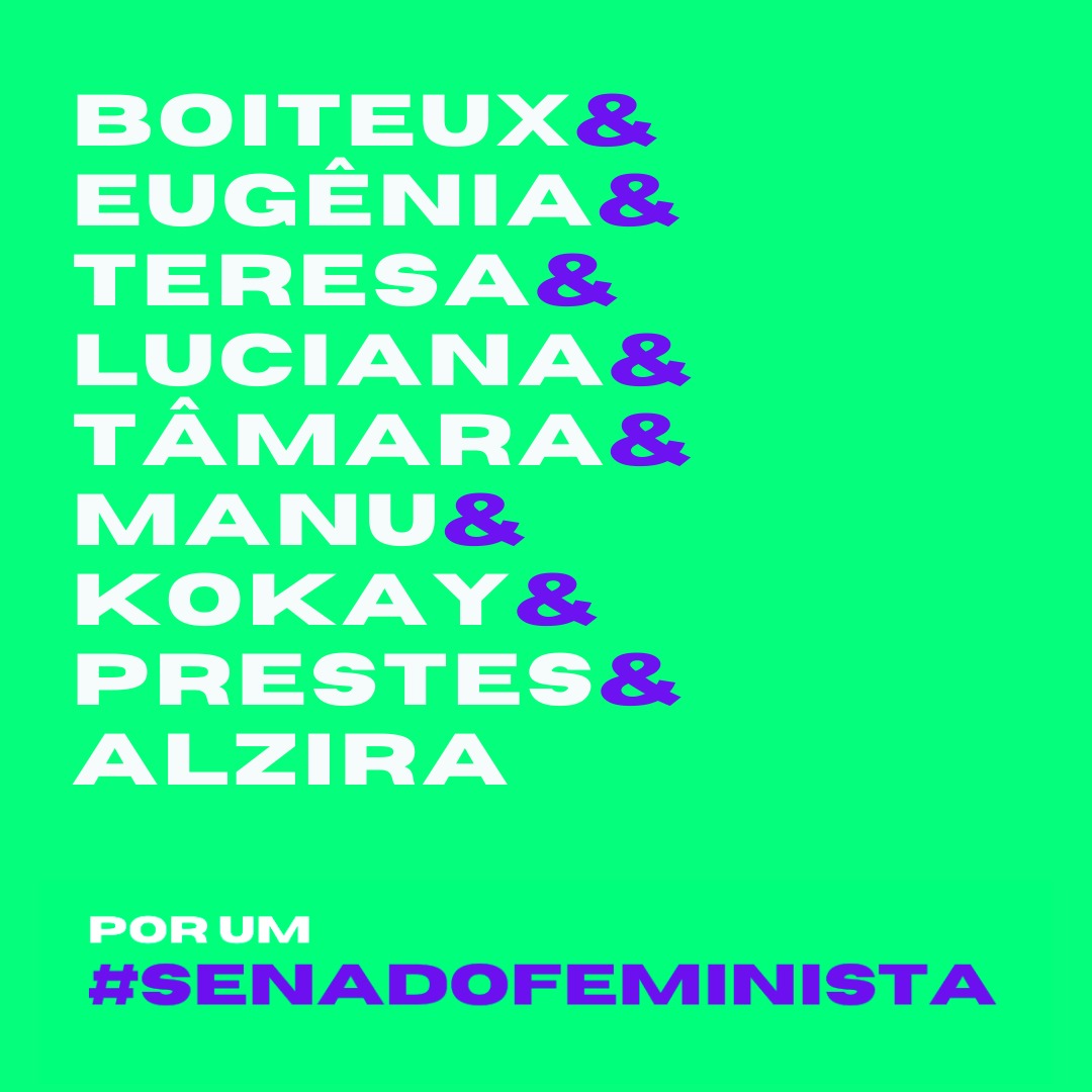 VotoEmFeminista's tweet photo. POR UM @senadofeminista , a primeira conjunta do #mapadasmina com o projeto-ação @meuvotoserafeminista
por um #senadofeminista, #2022voteemmulheres
#mapadasmina
#meuvotoseráfeminista
#mapadasfeminista
#meuvotoseradasmina
#hubfem
2 h https://t.co/5MtC18aewZ