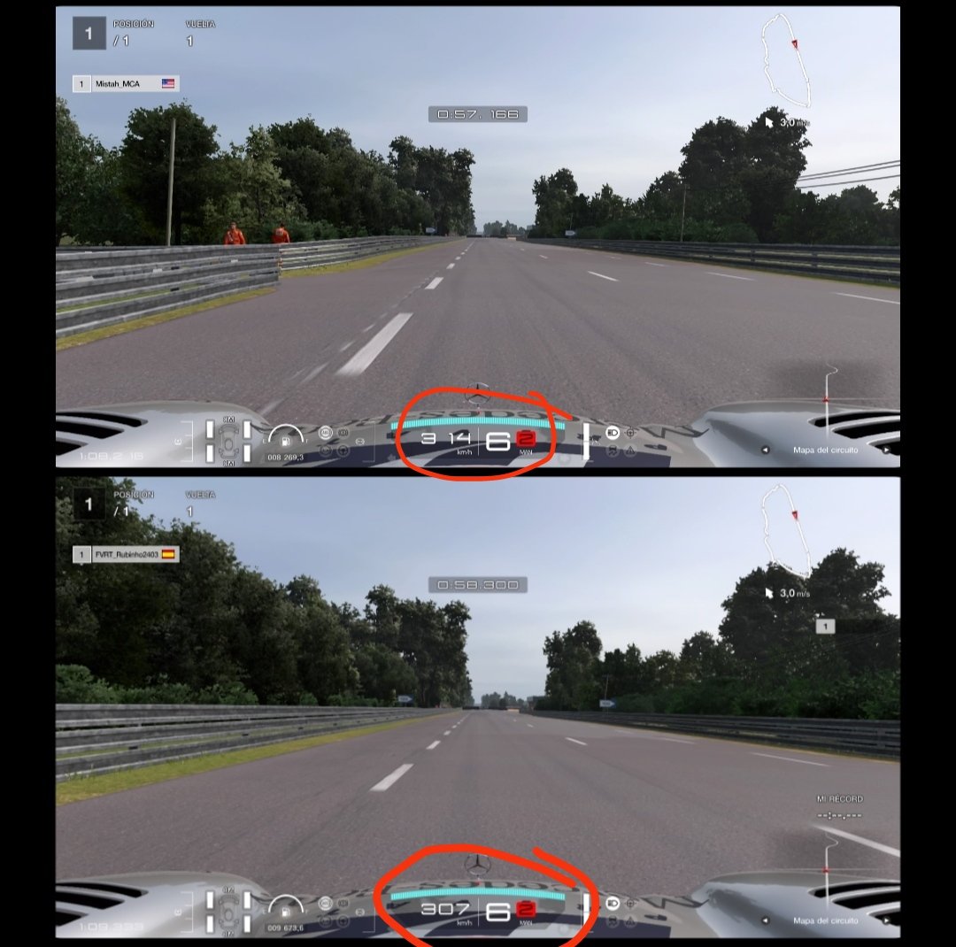 Buenass a todos! Estuve testeando y... alguno sabe el porqué yo pillo 7 km menos que los que están algunos del top 10?? 😅

Igual me perdí algo o es un tipo de bug si alguno puede aclararme esto se lo agradecería gracias!! 

#GT7 
#thegranturismo