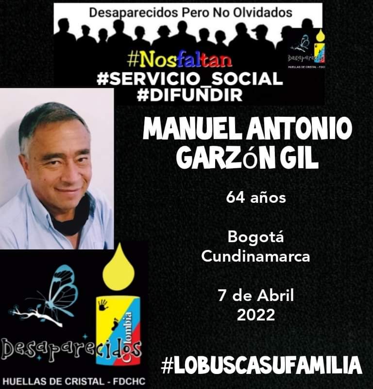 sorosbosch's tweet photo. #SERVICIO_SOCIAL
#DIFUNDIR
#CUNDINAMARCA

Manuel Antonio Garzón Gil, tiene 64 de edad, desapareció en el barrio 20 de julio, Bogotá, Cundinamarca el 7 de abril de 2022. Su familia lo busca. https://t.co/u1A8LtDWiu