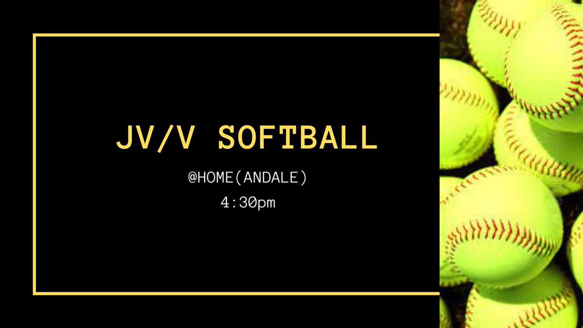 JV Varsity Softball Tonight!!
Andale GP vs Clearwater