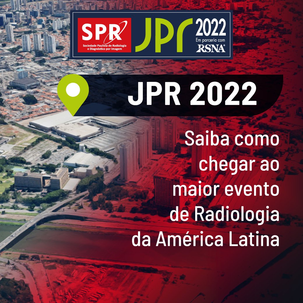 spradiologia's tweet photo. A JPR 2022 será realizada no Transamerica Expo Center, na Av. Dr. Mário Villas Boas Rodrigues, 387, em Santo Amaro, São Paulo. Confira as opções de transporte e facilidades para você: https://t.co/olQSj4olJ7
