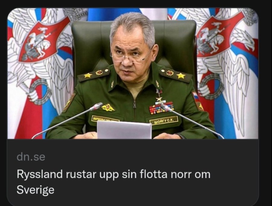 Genialiskt av ryssen att anfalla Sveriges nordkust, vi skulle stå handfallna i ren chock.