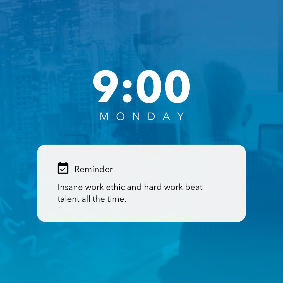 #MondayReminder that hard work pays off!