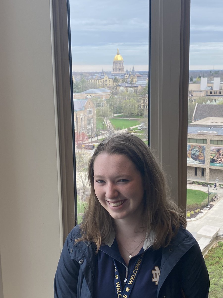 ClareRKilbane's tweet photo. So excited to become an #ndparent Celebrating this beautiful person, her hard work and the fulfillment of her dream at #ndadmittedstudentsday https://t.co/yPMPvChxnm