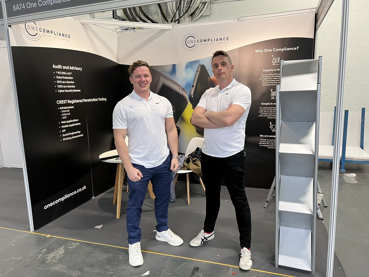 One_Compliance's tweet photo. Setup day @RetailTechShow https://t.co/A5GWVb15TO