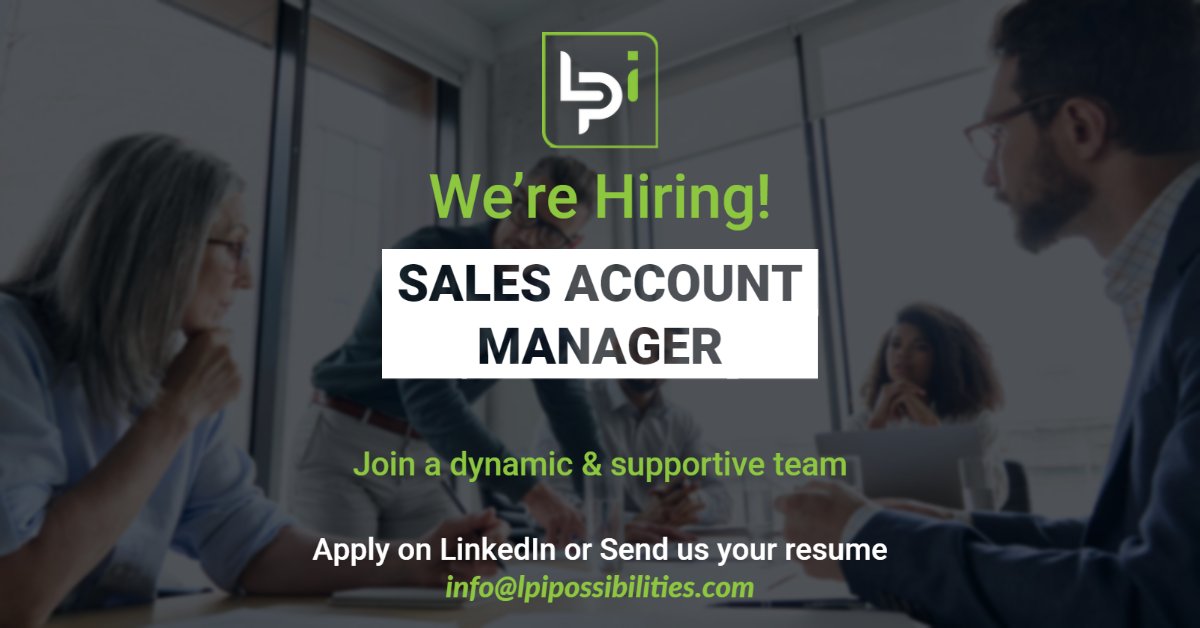 If you enjoy the challenge of working in a fast paced, highly technical, team selling environment then this opportunity would be of interest to you. 
For more info, follow the link below or email info@lpipossibilities.com .
indeed.com/cmp/Letterhead…