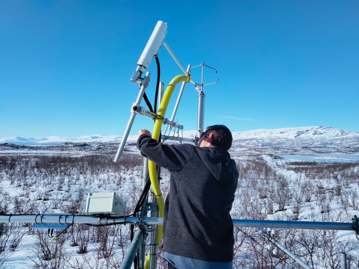 atzukac's tweet photo. Back in Abisko 🇸🇪 to restart our birch volatile measurements 🍃 for the growing season. Snow shoes recommended!
It seems that the @ionicon PTR-TOF-MS survived the winter nap... 🥳 #AbiskoBirchForestVOCs @Riikka_Rinnan @JRieksta https://t.co/8hp7hfApF2