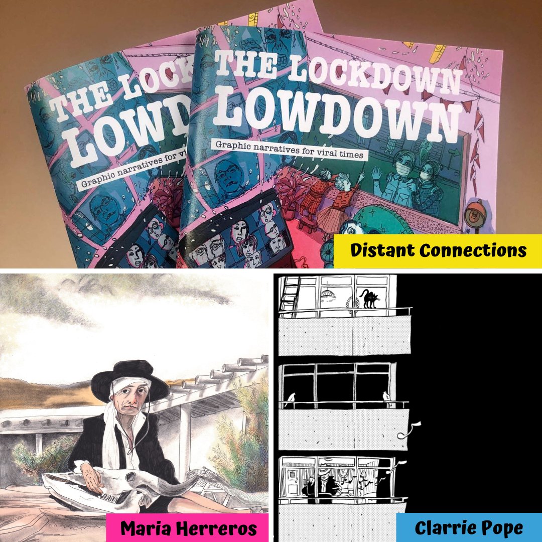 Here's a treat to look forward to: book yourself a ticket to our next LDComics talk (ldcomics.com) and look forward to hearing from <a href="/distant_connect/">Distant Connections</a> María Herreros, &amp; Clarrie Pope.  Artist bios in the pics