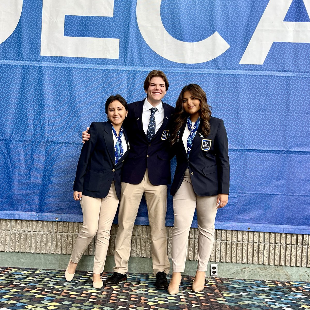 Good Luck to Isabella, Carson, and Ruth! They are competing in the School Based Enterprise event today at the DECA International Career Development Conference in Atlanta! #MaxMomentum #BeRevolutionary #WeAreLC #DECAICDC