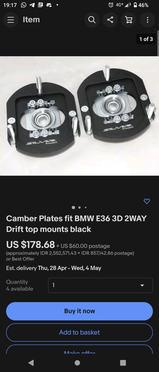 RamStig's tweet image. Does this brand good? #e36 #silverproject #camberplates