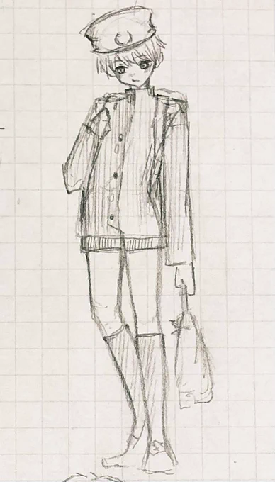 頭身えぐいし雑なんだけど、最近こういう小学生よく見かけるから、おいらの想像力が暴れる 