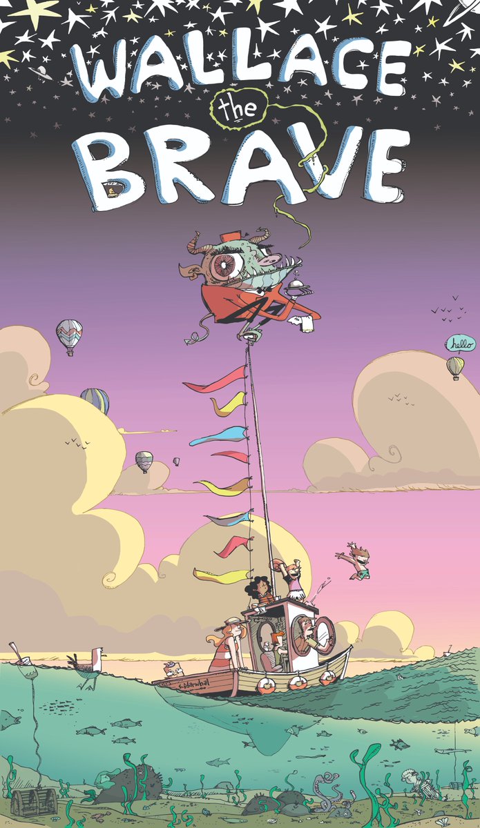 The whole gang is excited for the next Wallace the Brave book, due out May 3rd.  And check out the cool poster that comes in every book. To pre-order "Are We Lost Yet?" follow this link----
ampkids.com/books/book-wal…