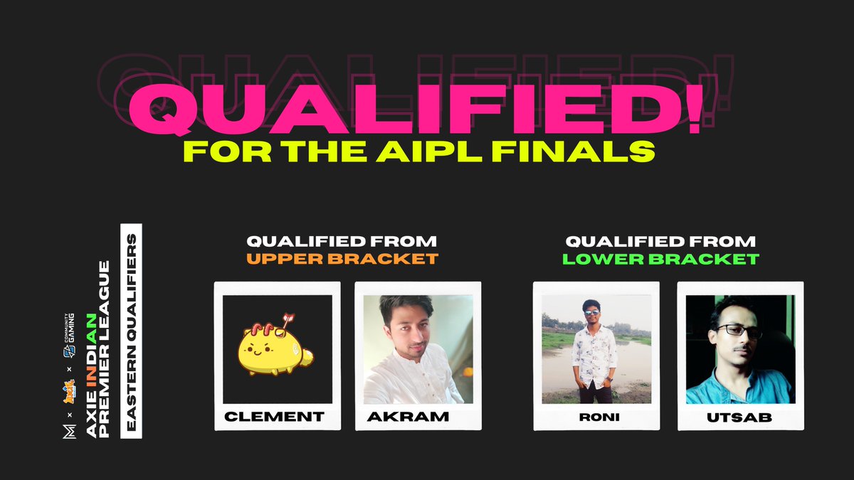 MisfitsMeta's tweet photo. Heres our 4 qualifiers from #AxieIPL Eastern Qualifiers!

Congratulations! to everyone. 

@EsportsAxie @AxieInfinity https://t.co/MIpm2PHOhX