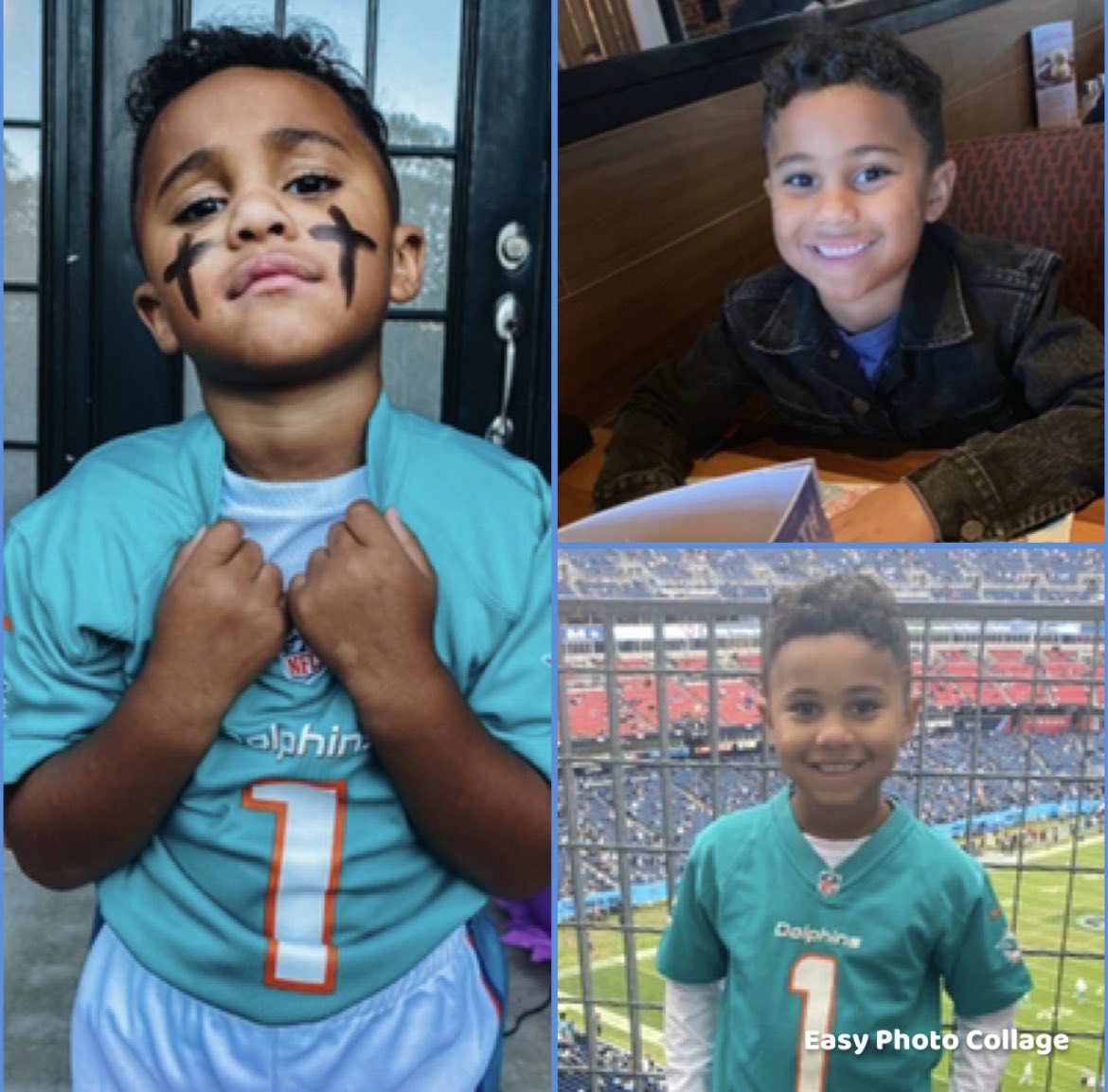 .<a href="/Tua/">Tua. T 🇦🇸</a> doppelgänger Rylee “Tiny Tua” Hall of Fairview, AL is celebrating his 6th birthday.

Rylee loves the <a href="/MiamiDolphins/">Miami Dolphins</a> QB because, “He played at Bama and loves Jesus.”

Pics ctsy Miranda Edge
<a href="/AlabamaFTBL/">Alabama Football</a> 
<a href="/TuaFoundation/">Tua Foundation</a> 
<a href="/NFL/">NFL</a> <a href="/MiamiHerald/">Miami Herald</a> <a href="/WVTM13/">WVTM 13</a> <a href="/gohawaii/">Hawaii</a> <a href="/NFL/">NFL</a>