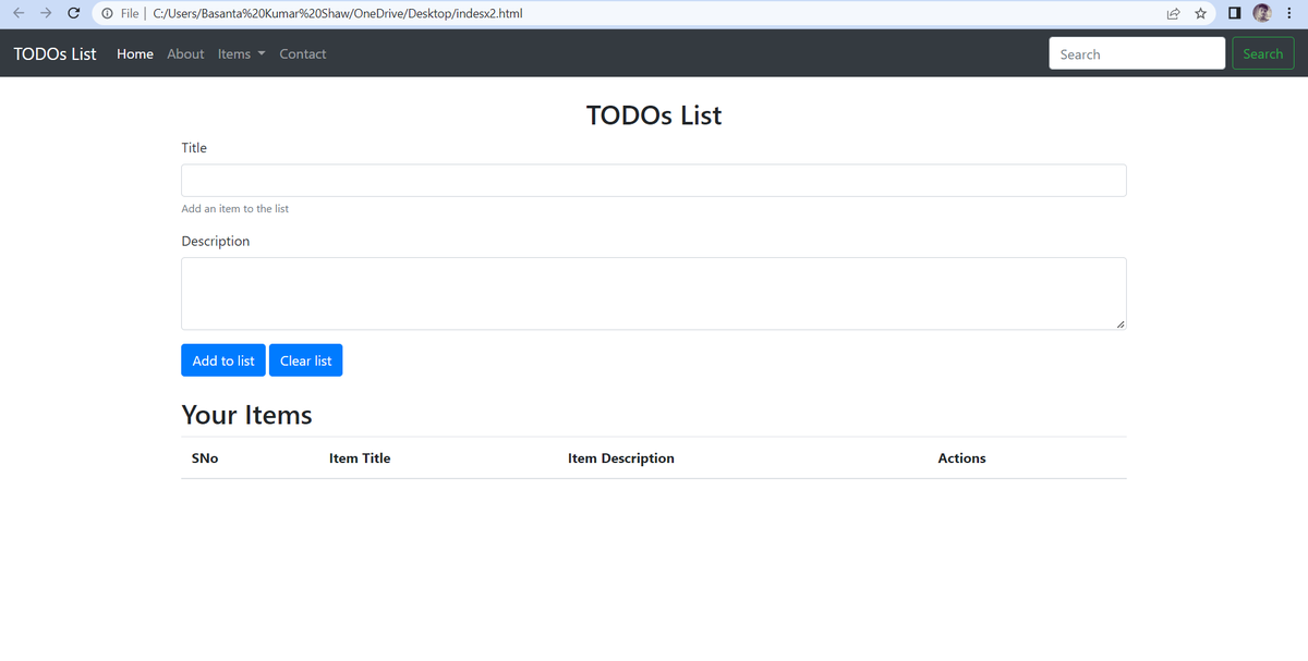 Basantashaw1's tweet photo. To Do List using HTML,CSS,JAVA SCRIPT
#MAR
#MAKAUT https://t.co/KrT9tjqT8I