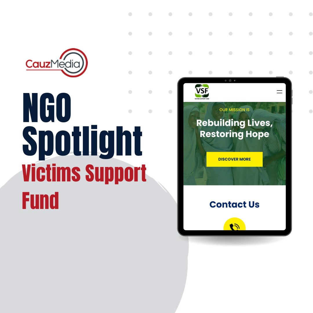 CauzMedia's tweet photo. NGO Spotlight: Victims Support Fund @VSFNigeria 

#Spotlight #spotlightmonday #ngospotlight https://t.co/bbbbU17uPi