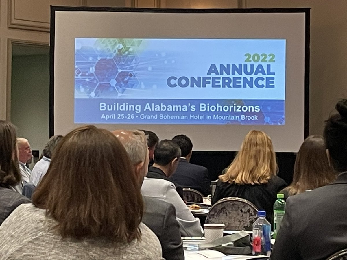 Excited to attend the <a href="/BioAlabama/">BioAlabama</a> annual conference. Inspiring opening by CEO Dr. Rachel Lane - ‘We innovate because we hope for a better tomorrow.’