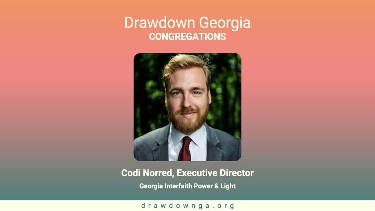 Who is Drawdown Georgia? People of faith are Drawdown Georgia. @CodiNorred, Executive Director at <a href="/GeorgiaIPL/">Georgia Interfaith Power and Light</a> calls for people of #faith to help protect creation through #climateaction.
