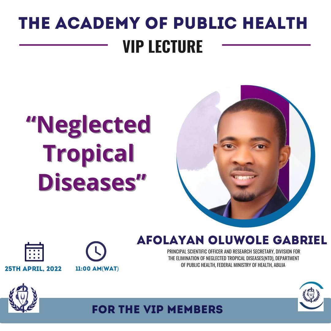 tjhabibullah's tweet photo. Today, at the West African Academy of Public Health's VIP lecture series, we explore Neglected Tropical Diseases (NTDs) with Afolayan Oluwole Gabriel.
#WAVIP @TheWaaph
A thread https://t.co/nHkYIWeCct