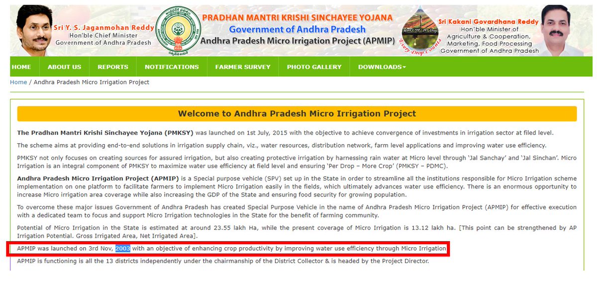 eclector1419857's tweet photo. TDP/CBN Govt.

2003
Andhra Pradesh Micro Irrigation Project (APMIP)

First state in India - Andhra Pradesh (Undivided)

First of its kind ( in terms of size, nature etc.) in the world

https://t.co/DyqsefkoCI https://t.co/MWpDjOO3VA