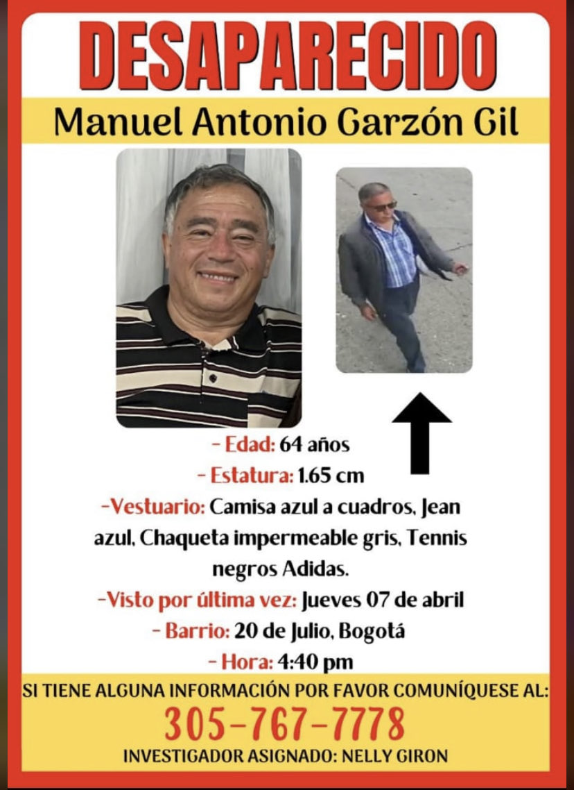 MariaCa05970253's tweet photo. Ayúdame a difundir. Lleva más de 15 dias desaparecido. ¿Qué está pasando en #Bogotá? ⁦@ClaudiaLopez⁩ ⁦@anibalfds⁩ https://t.co/YS7UplZROz