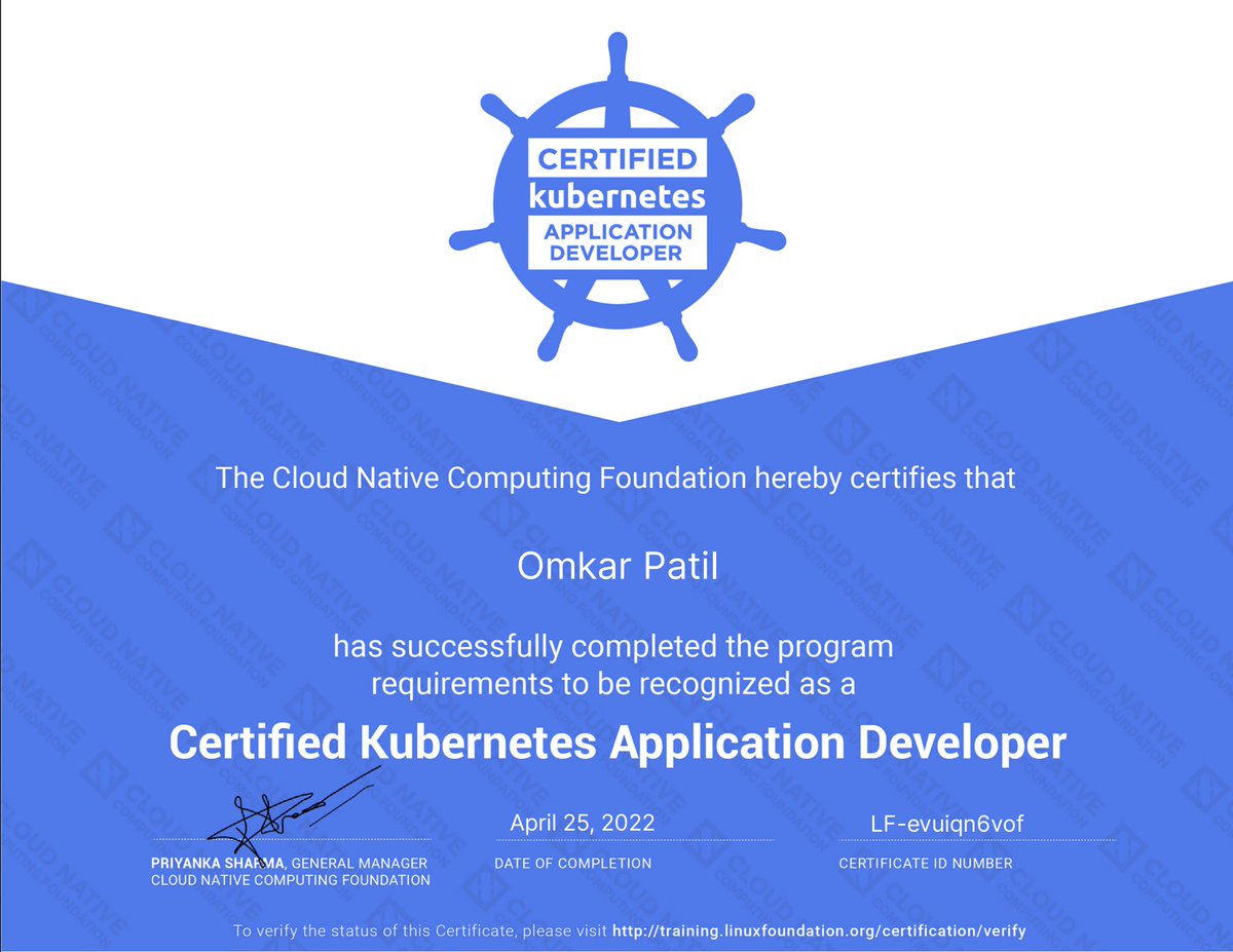 omkar_p's tweet photo. Made good use of Sunday 😎🥳! #Kubernetes #CNCF https://t.co/0YRS9WdJkp