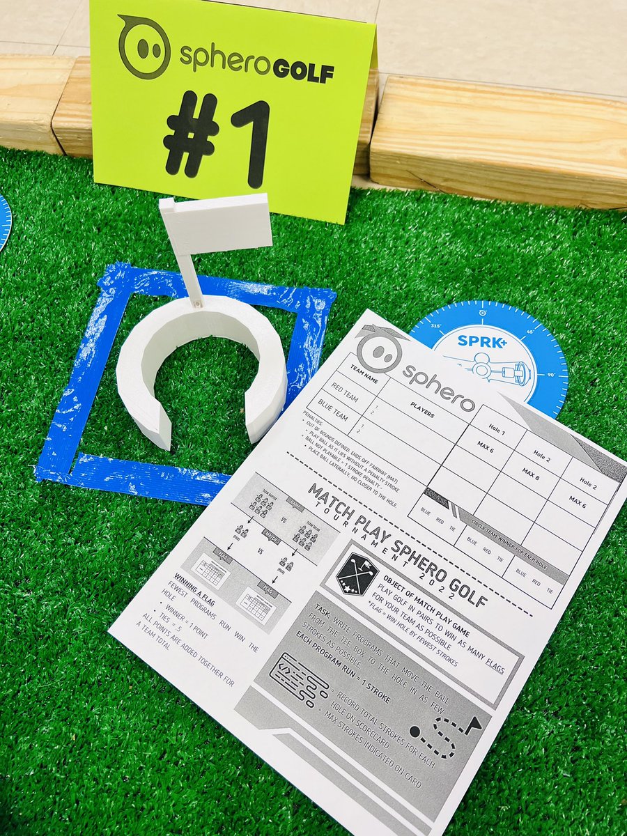 Welcome to our <a href="/SpheroEdu/">Sphero Education</a> Golf Tournament! Tee times begin soon!⛳️👨🏼‍💻👩🏻‍💻⛳️@MISD_ElemAdvAca #coding #codingforkids