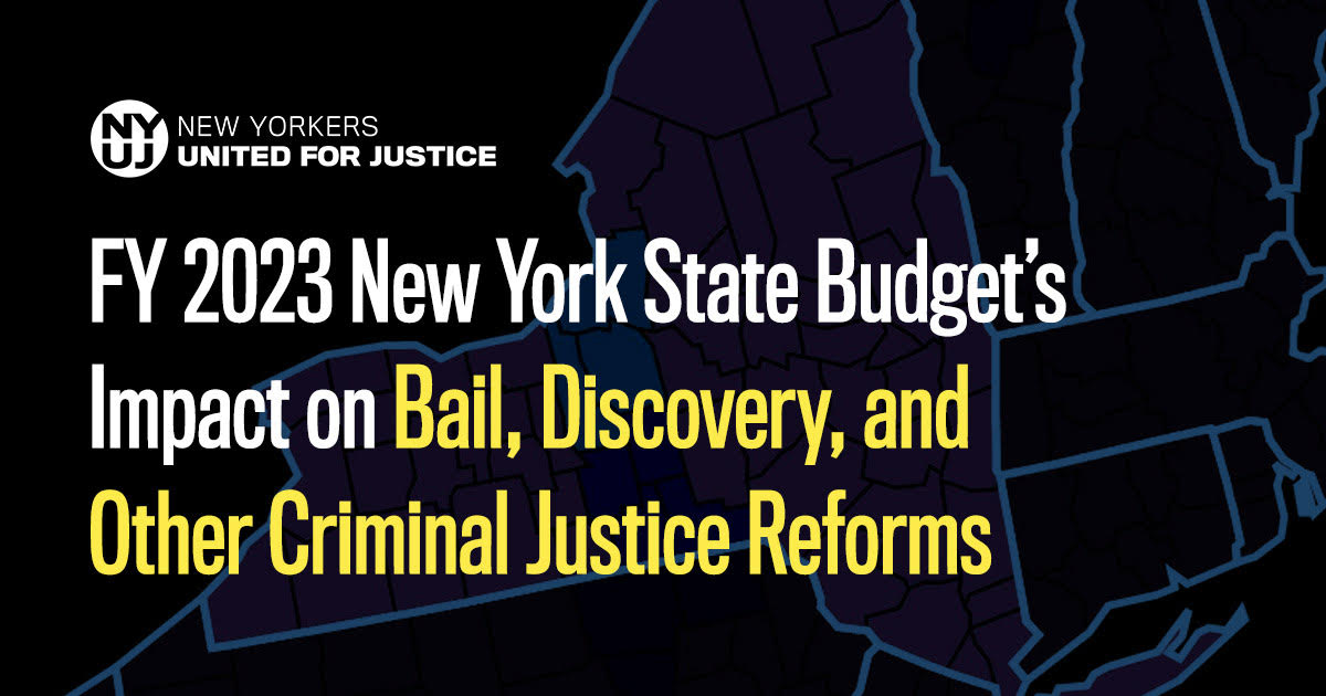 NEW RELEASE: Read <a href="/NYForJustice/">New Yorkers United for Justice</a>'s analysis on how the recently passed FY 2023 New York State Budget impacts bail, discovery, and other critical criminal justice reforms.

Read it here ➡️nyuj.org/resources/fy-2…
